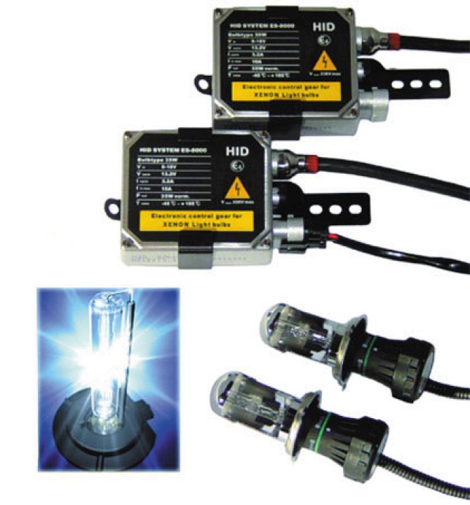 Conversion kit h1 6000k xenon headlights 6000k h1 elxenon cen - 1