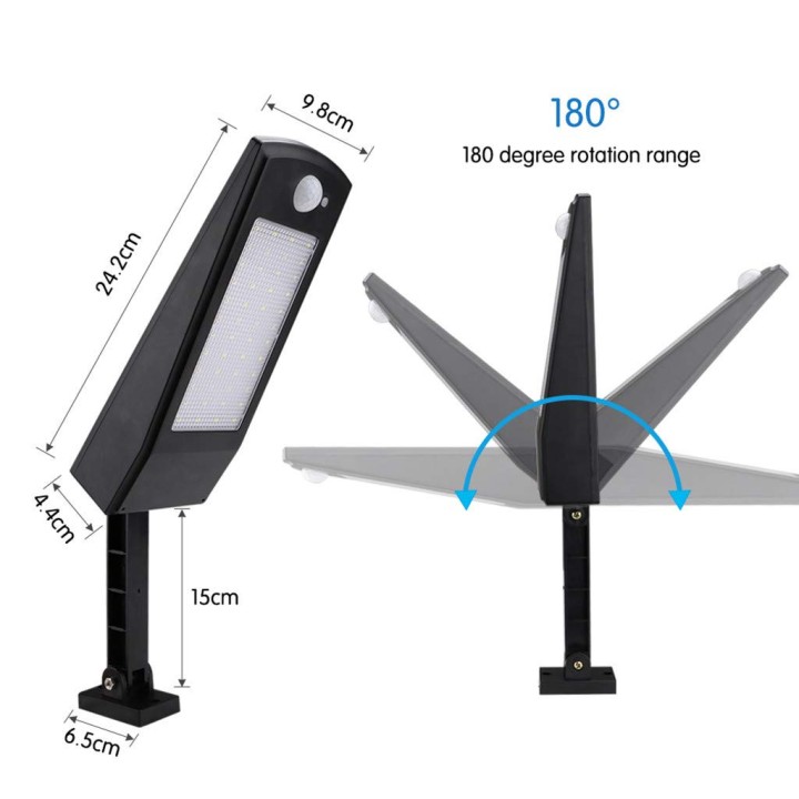 48LED Led Luz solar Iluminación impermeable al aire libre para pared de jardín