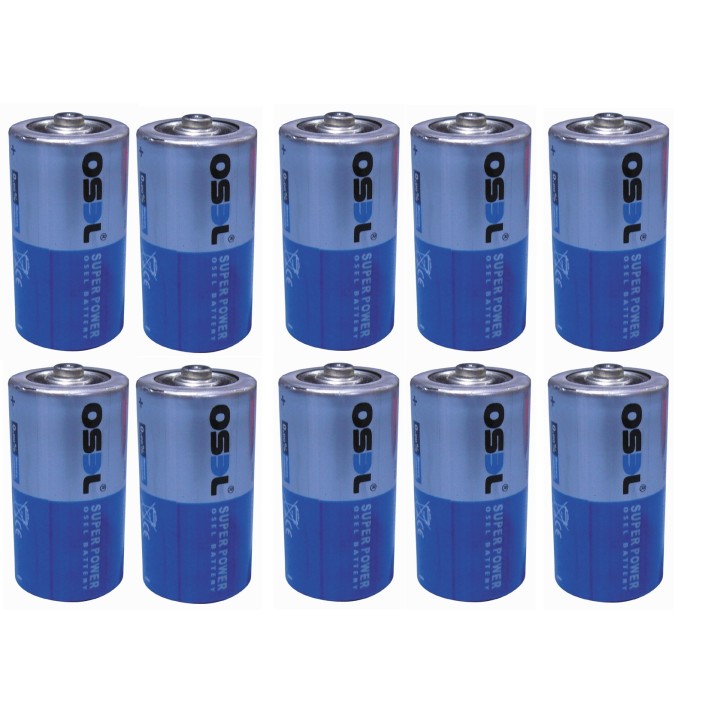 10 pilas electrica 1.5v lr14 c (les 20 r14 1.5v)C, AM2, LR14, 14A, E93, MN1400, 814, 4014  pilas alcalinas alimentacion jr inter