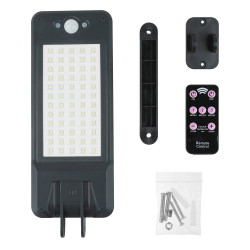 Lampe Solaire Extérieur Etanche 60 LED IP65, Applique Murale Led Telecommande