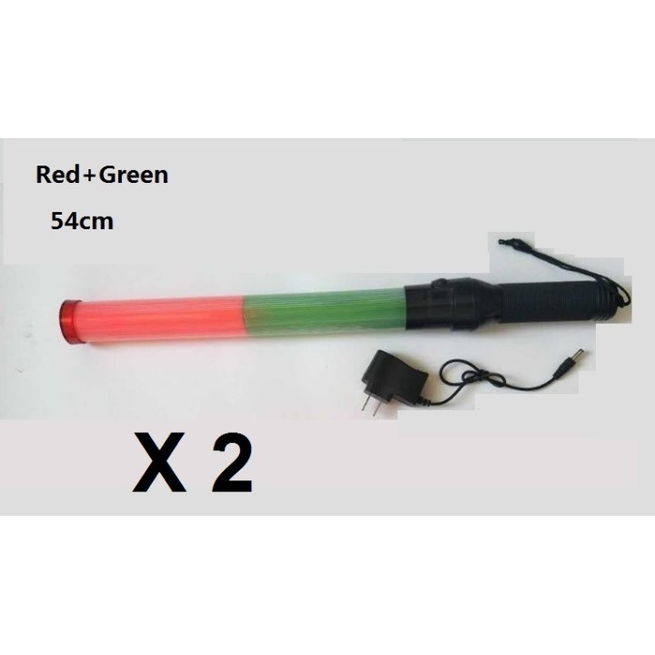 Baton lumineux rechargeable led vert rouge Eclairage circulation route aeroport train signalisation