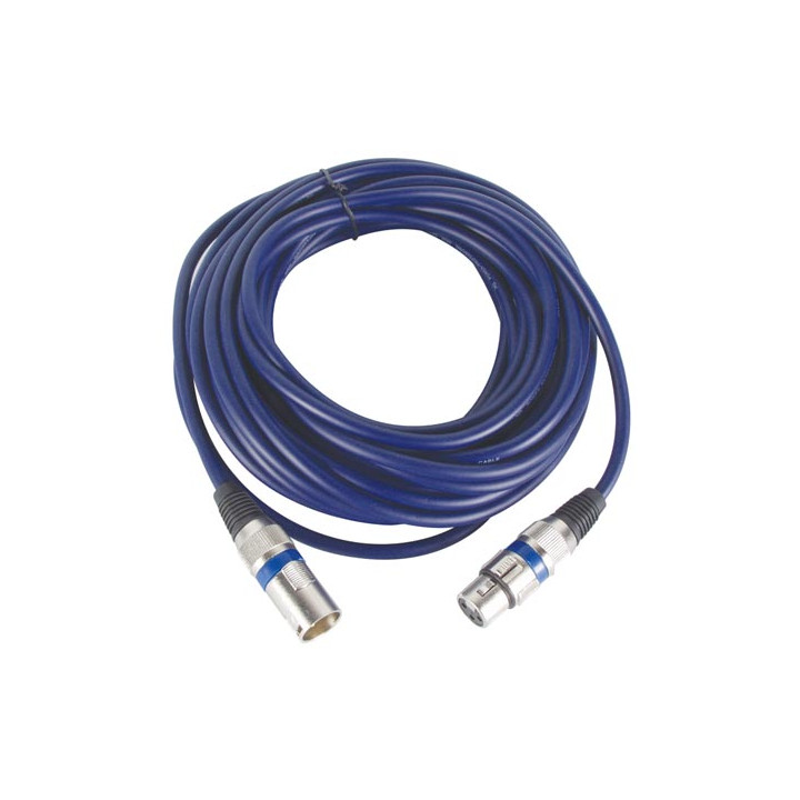 Xlr maschio dmx estensione professionale 3p xlr femmina a pac101 velleman 1m velleman - 3