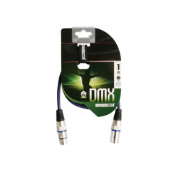 Xlr maschio dmx estensione professionale 3p xlr femmina a pac101 velleman 1m velleman - 2
