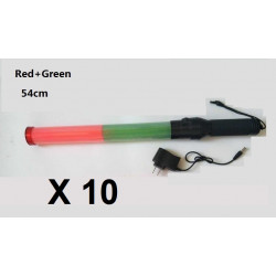 Baton lumineux rechargeable led vert rouge Eclairage circulation route aeroport train signalisation