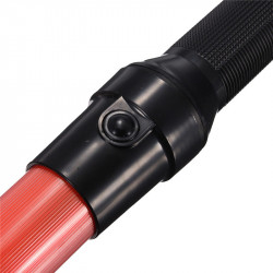 Traffic police baton 21 inch red lightingtraffic led safety control reflective warning stick flashlight jr  international - 1