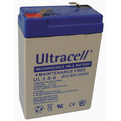 Wasserdichte wiederaufladbare batterie 6v 2.8ah blei akku auf gel strom und alarm 6vcc 2.8a conrad - 1