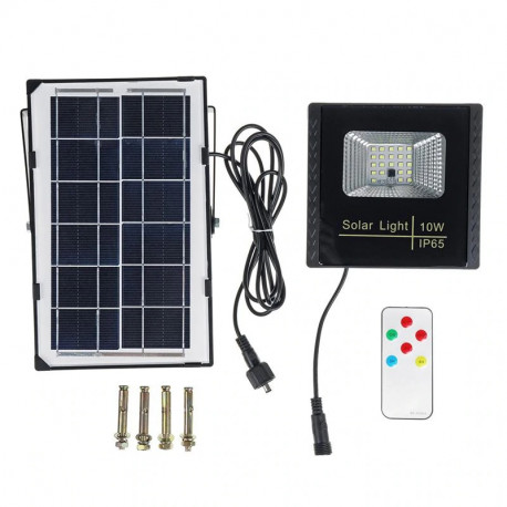 10w Waterproof Ip65 Solar Light Led, Battery Operated Outdoor Wall Lights With Remote Control