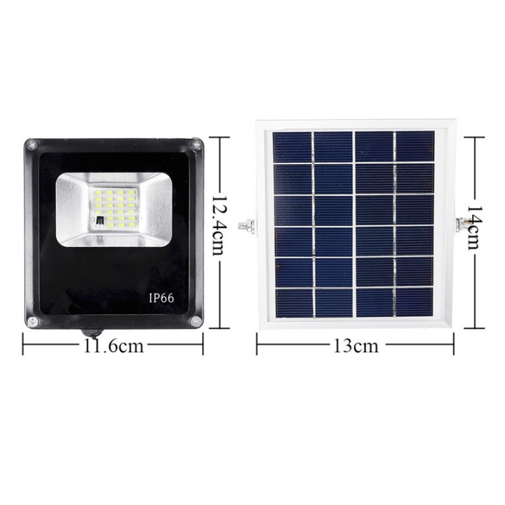 Wasserdichte Solarfluter 20W Fernbedienung + Timer + Lichtsteuerung Außenbeleuchtung