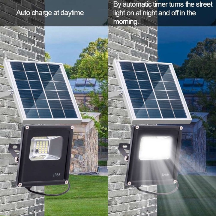 Proiettori solari impermeabili 20W Telecomando + Timer + Controllo illuminazione