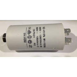 Condensador 16 mf micro farad 450v 50 60 hz condensador de arranque motor universal a borne am w1 11016 konig - 2