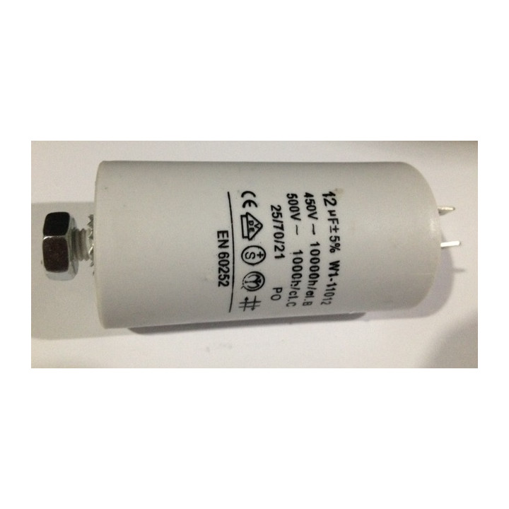 Condensatore 12 mf micro farad 450v 50 60 hz condensatore di avviamento motore motorizzazione cancello konig - 1