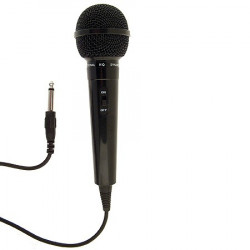 Dynamisches karaoke mikrofon schwarz hq - 5