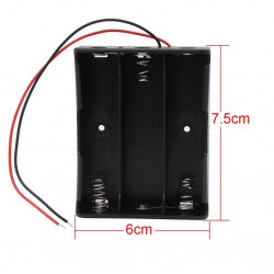 Negro 4 x 3.7V 18650 puntiagudas caso Holder Cables de alambre Tip batería bankomatrice - 10