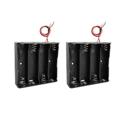 2 4pcs 18650 Case Holder 18650 Battery Holder Case with 6" leads for soldering piles44 - 13