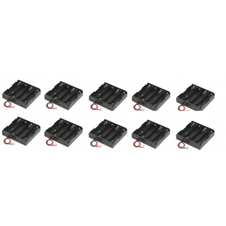 10 4pcs 18650 Case Holder 18650 Battery Holder Case with 6" leads for soldering piles44 - 13