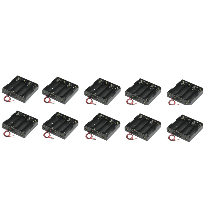 10 4pcs 18650 Case Holder 18650 Battery Holder Case with 6" leads for soldering piles44 - 13