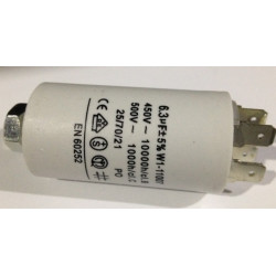 Capacitor 7 mf micro farad 450v 50 60 hz universal motor start capacitor with am terminal w1 11007 konig - 1