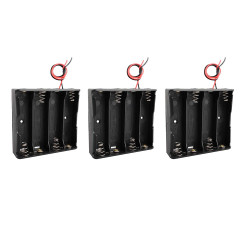 3 4pcs 18650 Case Holder 18650 Battery Holder Case with 6" leads for soldering piles44 - 13