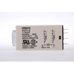 Delay timer dc 12v 0~30 second h3y-2 & base relay electric time lapse 12vdc 2 no nc 5a 250v man friday - 5
