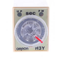 Omron relé de 24v 5a h3y-2 temporizador de 1 sec a 30 sec 240v 230v 2 no / nc de trabajo y de descanso dealx - 8