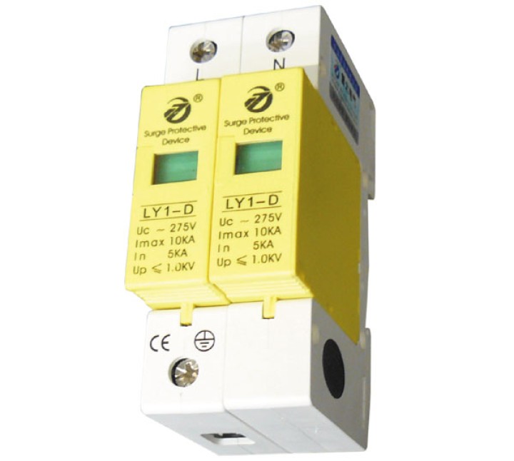 Oleada eléctrica 275v 220v din rail tipo 3 bipolar contra sobretensiones de 10 ka sobretensión ly1 d10 2p jr international - 1
