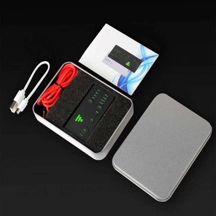 Changeur voix brouilleur truqueur modification Deguiseur voix telephone Microphone Changeur Adaptateur 8 voix pour PUBG MIC Game