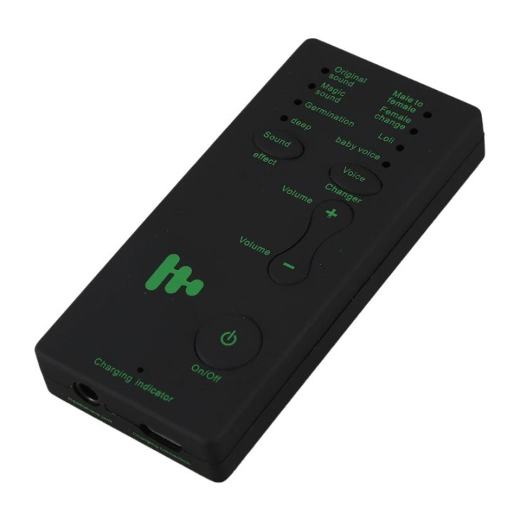 Changeur voix brouilleur truqueur modification Deguiseur voix telephone Microphone Changeur Adaptateur 8 voix pour PUBG MIC Game