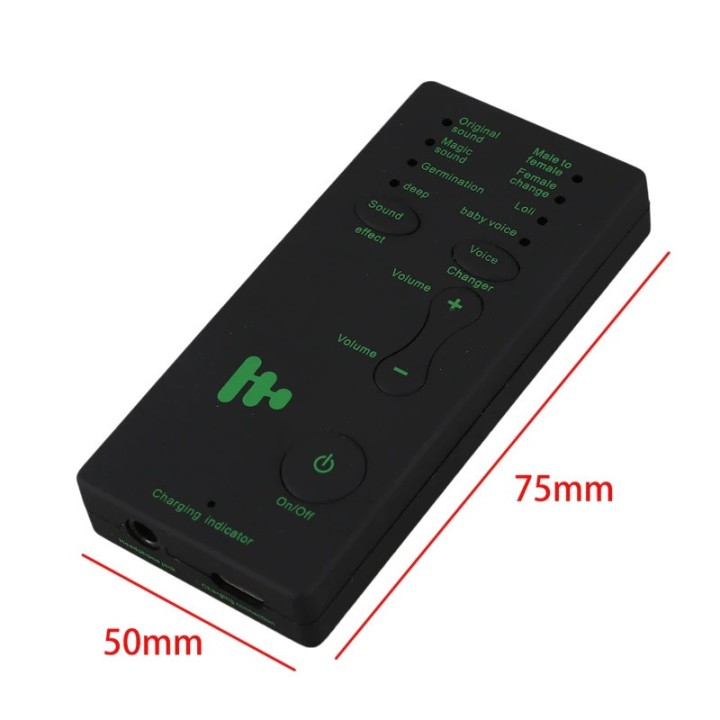 Disguiser Telefono Microfono Adattatore per cambio voce 8 Modalità di cambio voce per PUBG MIC Game