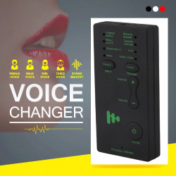 Changeur voix brouilleur truqueur modification Deguiseur voix telephone Microphone Changeur Adaptateur 8 voix pour PUBG MIC Game