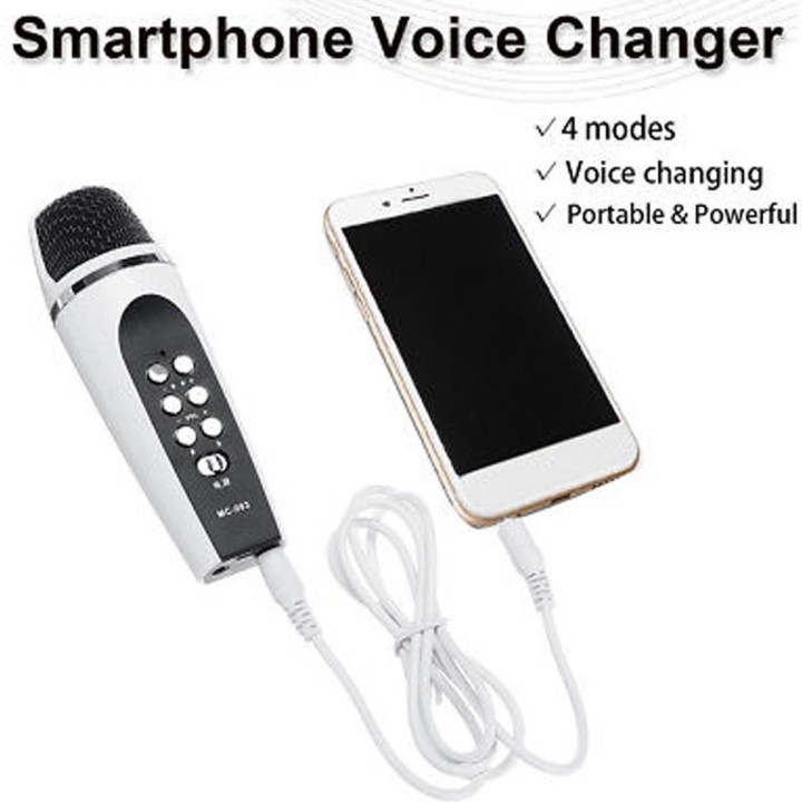 Microfono professionale per cambia voce, microfono cablato per karaoke vocale, microfono a condensatore portatile