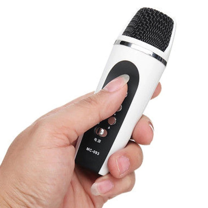 Microfono professionale per cambia voce, microfono cablato per karaoke vocale, microfono a condensatore portatile