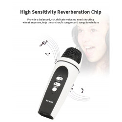 Micrófono cambiador de voz USB profesional Micrófono de condensador portátil de karaoke con cable Micrófono