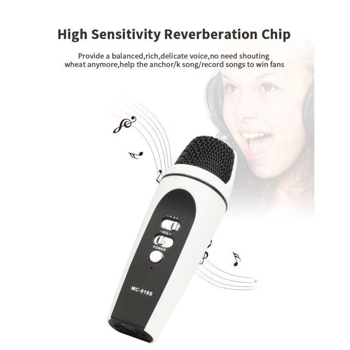 Professional Usb Voice Changer Microphone Wired Vocal Karaoke Handheld Condenser Microphone