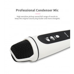 Professional Usb Voice Changer Microphone Wired Vocal Karaoke Handheld Condenser Microphone