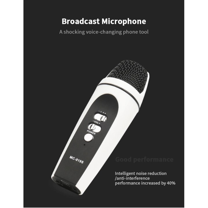 Professional Usb Voice Changer Microphone Wired Vocal Karaoke Handheld Condenser Microphone
