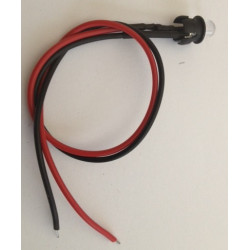 2 LED parpadeante simulador de alarma de diodo rojo 12v del 821b electro luminiscente jr  international - 1