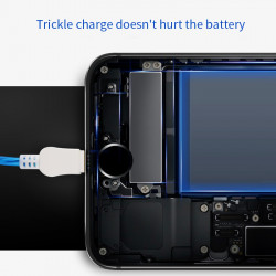 3A Luz LED Tipo C USB-C Cable de datos de carga rápida para iPhone 6 8 X Cargador MicroUSB Cable para Huawei Samsung S9