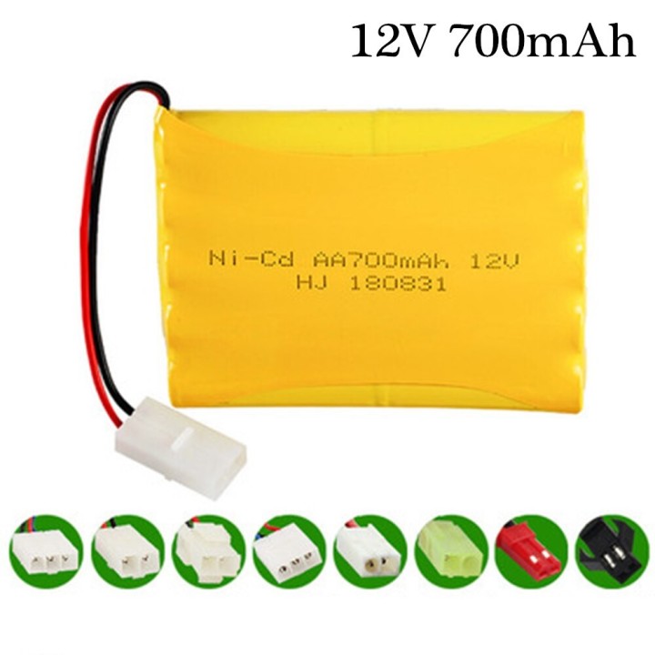 12 v 700 mah NiCD Akku Für Rc spielzeugauto Tanks Züge Roboter Boot Gun Ni-CD AA