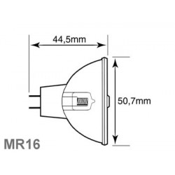 Halogen lamp 20w 12v, yellow, mr16 velleman - 2