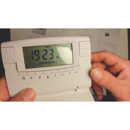 Instalación digital programable termostato fácil cth406 programa