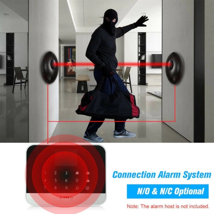 Infrared barrier 12v 24v electronic 15m cell contact no abo nf-20 engine portal wena - 25