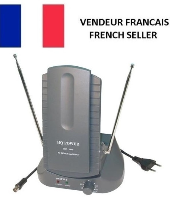 Compact indoor aerial with amplifier (uhf, vhf and fm) jr  international - 1