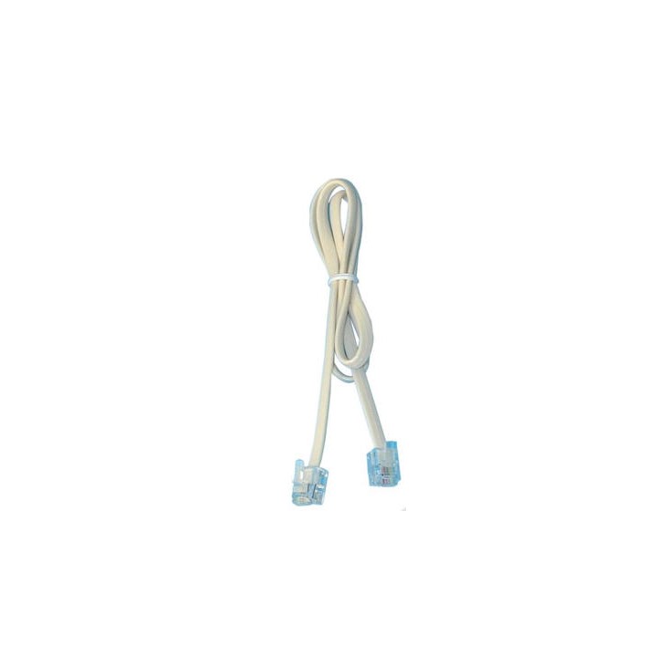 Cordone presa telefonica 0,5m rj11 verso rj11 6p 4c per telefono complementi telefonia jr international - 1