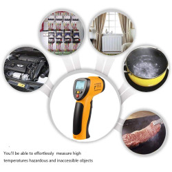 Digital infrared thermometer without laser contact -50 ° C ~ 380 ° C with battery and cover