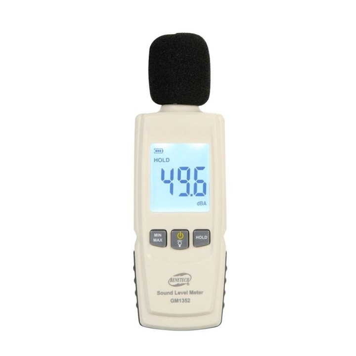 Sonometre decibelmetre decibel metre mesure son mesureur bruit ecran lcd gm1352 benetech 30-130dB