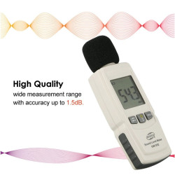 Sonometre decibelmetre decibel metre mesure son mesureur bruit ecran lcd gm1352 benetech 30-130dB