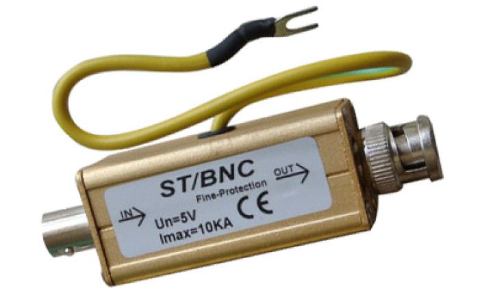 Surge plug bnc 0 to 10ka surge 4ghz storm lightning protection video surveillance camera jr international - 1