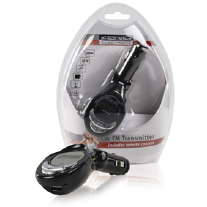 Transmisor fm transmisor inalámbrico de radio mp3 coche mp3 usb key remoto fmtrans40 könig konig - 1