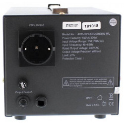 Stabilizzatore di tensione automatico con servomotore Secure 500VA, Well AVR-SRV-SECURE500-WL