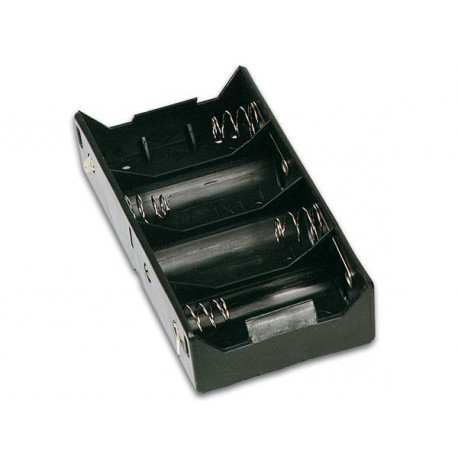 Batteriehalter für 4 x d batterien (mit lötfahnen) bh143d velleman - 1